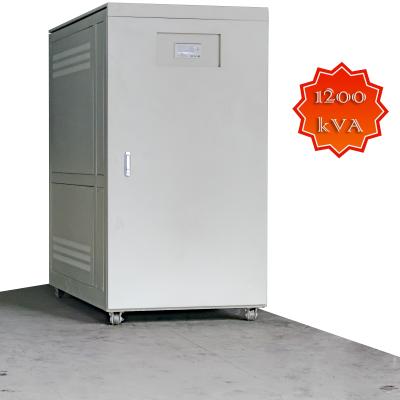 China 1200KVA High Capacity Servo Controlled Voltage Stabilizer Vertical Full Auomatic for sale