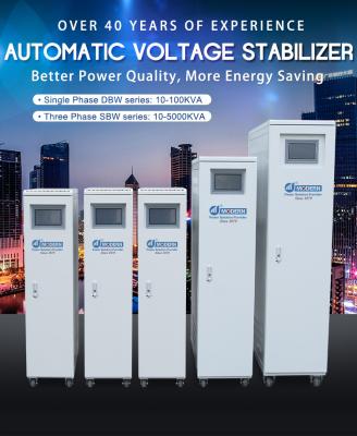 China Monofásico y estabilizador automático trifásico del voltaje de la CA 10-5000kva en venta