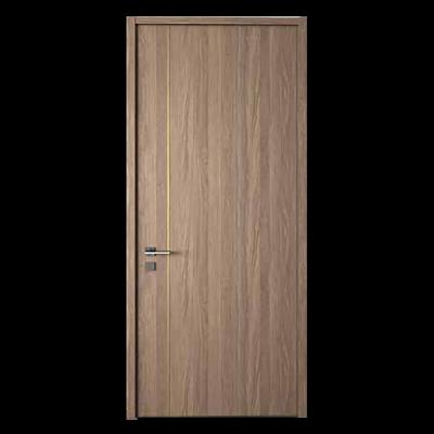 China Modern High Quality Hot Perfetto Press Plywood MDF HDF Wooden Single Doors For Bedroom for sale