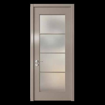 China OEM Perfetto Modern High Quality Interior Living Room Bathroom Wooden Door t Style With Glass Entrance Doors Modern Wooden Door Swing NC; JIA for sale