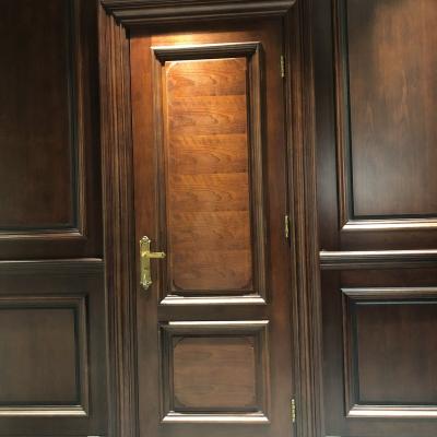 China Modern Wood Perfetto Anticorrosive Moisture Proof Doors For Bathroom With Room Glass Door Entrance Doors Solid Wood Composite Swing B-2 for sale