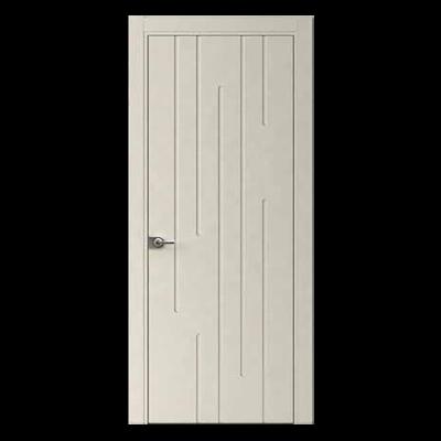 China Modern Perfetto Painted White Gray Black Entry Doors Simple Double Panel Doors Swing Wooden Bedroom Living Room Doors Different Design for sale