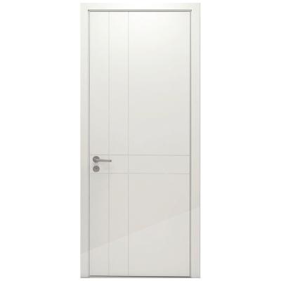 China Modern High Quality Side Open Solid Single Panel Double Doors for sale