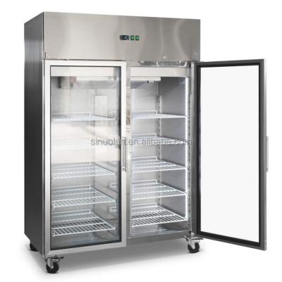 China Kitchen Restaurant Deep Chiller Refrigerator Commercial Upright Freezer Kitchen -22 Degree Fan Cooling CE for sale