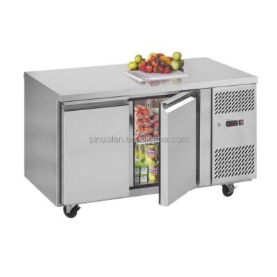 China Fabricante Ss de China un anuncio publicitario más desapasible de Undercounter de 304/201 bufete de ensaladas refrigerador de 60 pulgadas bajo contador en venta