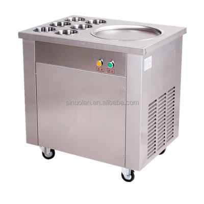 China Fry Round Pan Icecream Frozen Ice Cream Machine Fried for sale