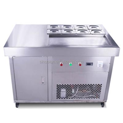 China High quality Stainless Steel Fried Ice Cream Roll Maker Yogurt Cream Machine for sale