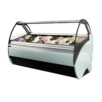 China High Quality Gelato Display Case,Ice Cream Display Freezer For Sale And 16 Flavor Mini Ice Cream Display Freezer for sale