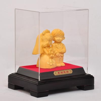 China China 24K Gold Plated Wedding Couple Statue Gift For Wedding Celebration for sale