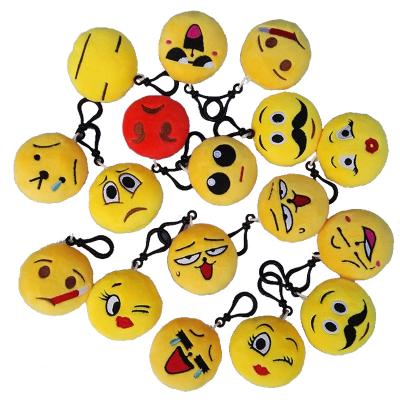 China NEW z120 Plush Key Chain Mini Cute Plush Pillows Kids Party Supplies Favors Emotion Key Chain Toy for sale