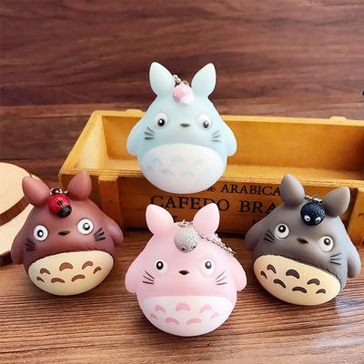 China R110 Totoro Women Trinket Metal Key Chains Car Bag Pendent Fur Key Chain Cute/Romantic Cute Animal Key Chain Men Or Women for sale