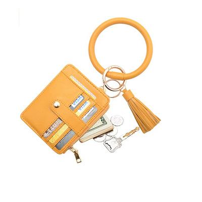 China Purse Plastic Tassel Holder Credit Card Pocket Key Chain Wristband Bracelet z161 Keychain Key Ring For Women for sale