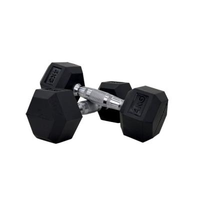 China Quality Wholesale Cheap Hex Rubber Dumbbell Set For Exercise Body for sale