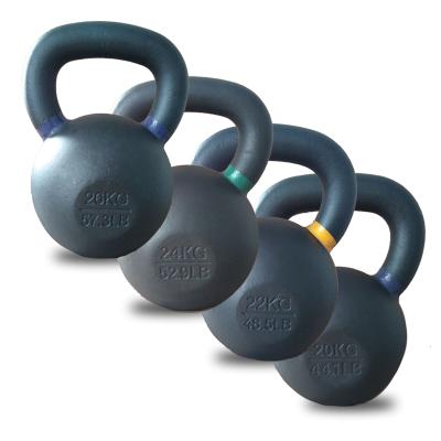 China Weight Lfiting Weightlifting Cast Iron Kettlebells Kettlebells Powder Coated Kettlebells with Pound and Kilogram for sale