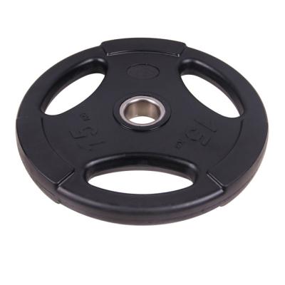 China Durable Hot Sale 11lb 22lb 44lb 55lb Rubber Weight Plate With Hole for sale