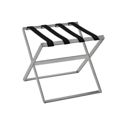 China Ultra sturdy & strong frame design 200KG Capacity Heavy-Duty Stainless Steel Luggage Stand Folding Hotel Luggage Rack 5 Star Hotel Furniture Luggage Rack for sale