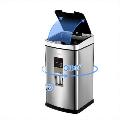 China Sustainable 2023 New Arrival 6L Touchless Sensor Trash Can Stainless Steel Small Mini Bathroom Trash Can Waste Bins for sale