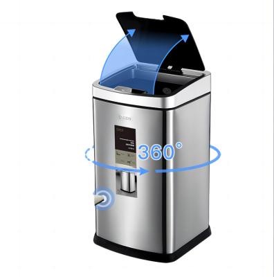 China Sustainable 2023 New Arrival 6L Touchless Sensor Trash Can Stainless Steel Camping Smart Sensor Trash Can Dustbin for sale