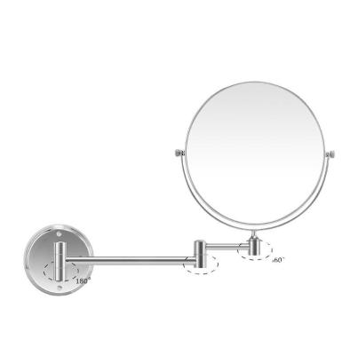 China Sustainable Guest Guess 2023 Wall Mounted Bathroom 3X Magnifying Makeup Mirror Touch Switch Smart Make Bathroom Mirror Lamps Up For Led for sale