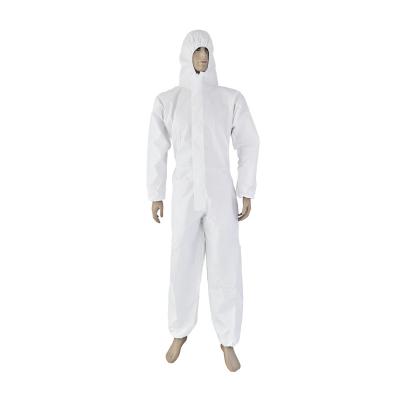 China OEM Safety PP/Microporous Elastic Protective Cuff or Film Disposable Coverall With Hood And Without Boot Nonwoven Coverall For Painting With Flap for sale