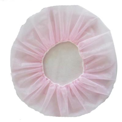 China Double Hair Net Hats Polypropylene Hat Clip Single Elastic Nonwoven Buffing Nonwoven Buffing Hat Disposable for sale