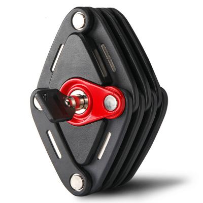 China High Quality New Anti thief folding scooter bike lock with 2 keys strong security anti-theft bicycle lock for sale