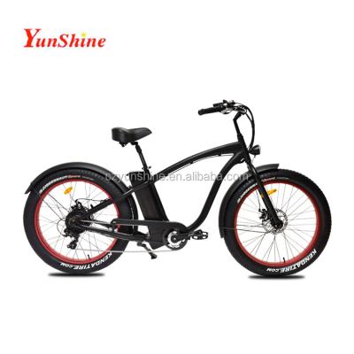 China Aluminum Alloy 26 Inch Fat Tire Electric Bike Beach Cruiser for sale