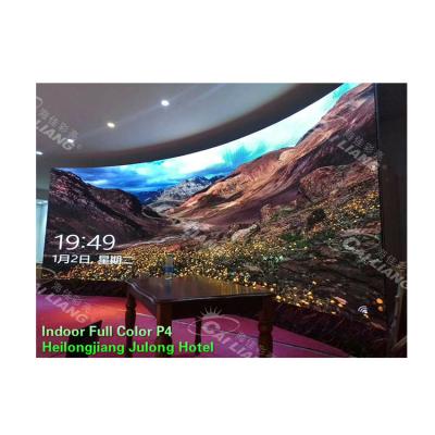 China China indoor manufacturer smd p4 indoor full color led ticker panel curved video wall display module for sale for sale