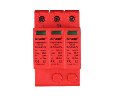 China BL5-C40-PV 3P SPD Voltage Protection DC600V 20-40KA Surge Protective Device Binele Lightning Arrester for sale