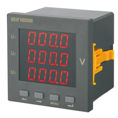 China Eco - Friendly Type AC 20-500V LED Voltmeter Digital Warning Sign Panel Light for sale