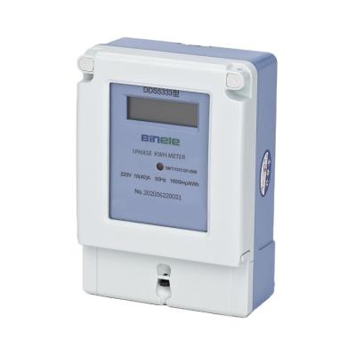 China Single Phase Power Consumption Monitoring Chamber Energy KWH Meter Transparent Electric Watt Hour Meter for sale