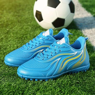 China Outdoor Soccer Shoes Adults Children Kids Original Outdoor Long Ankle Boots Athletic Football Shoes for sale