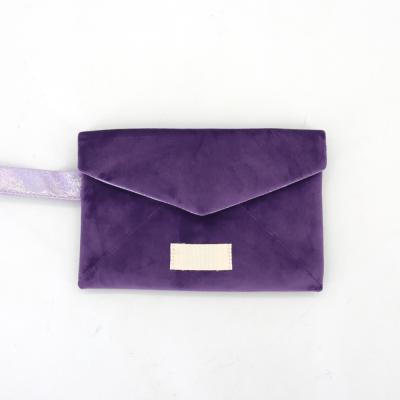 China Personalized Custom Velvet Fashion Women's Private Label Wallet Designer Envelope Clutch Evening Bag for sale