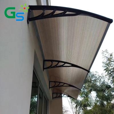 China Upgrade Your Entrance with Durable Polycarbonate Canopy Awnings 15 Years Bracket for sale