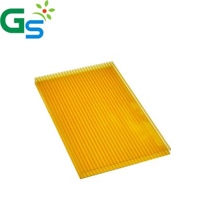 China 11800mm Clear Blue Green Polycarbonate Hollow Sheet for Sun Sheets PC Embossed Sheets for sale