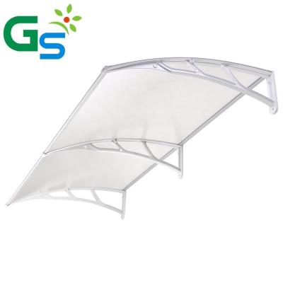 China Factory Price Sun Shade Protection Balcony Garden Gazebos Aluminum Bracket Polycarbonate Door Canopy for sale