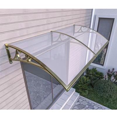 China Aluminum Alloy Bracket Polycarbonate Sheet Canopy for Customized Villa Door Rain Shelter for sale