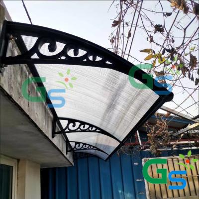 China New Style Plastic PC Board Door Window Awning for Outdoor for sale