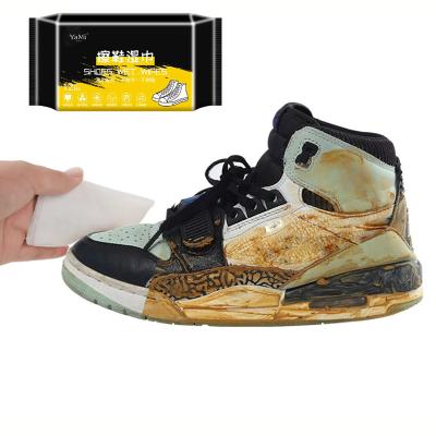 China Convenience Custom OEM Shoes Wet Disposable White Sneaker Cleaner Leather Cleaning Cloths Shoes Cleaning Cloths for sale