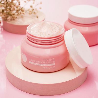 China Wholesale Exfoliator Private Label Natural Ice Cream Skin Face Body Scrubs Skin Care Exfoliating Whitening Sugar Peach Body Scrub for sale