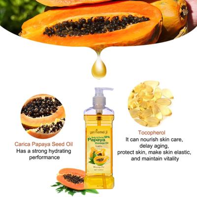 China 100% Essential Pure Natural Papaya Skin Care Private Label Oils Wholesale Moisturizer Massage Oils Candle Body Oil For SPA for sale