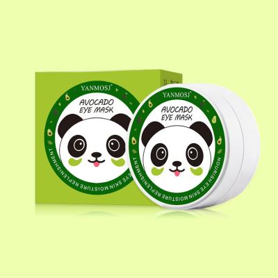 China Anti-Puffiness Private Label Remove Dark Circle Treatment Eye Patch Hydrogel Panda Eye Mask Under Avocado Collagen Eye Patches for sale