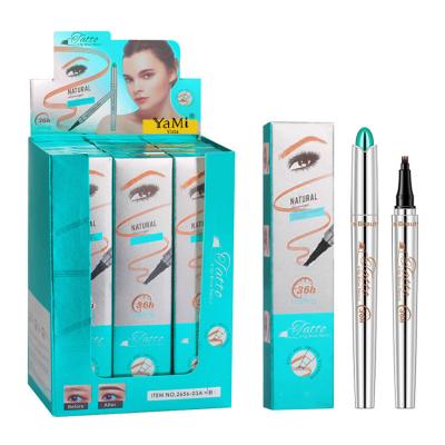 China Waterproof 4 Tip Private Label Tattoo Eyebrow Pencil Makeup Stamp Long-lasting Waterproof Microblading Eyebrow Pen for sale