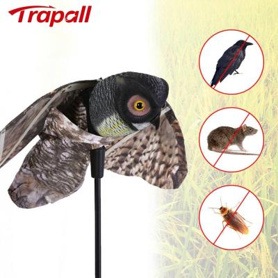 China Viable Outdoor Garden Decoy Owl Eagle Shape Anti-bird Control Scarer Pest Reflector for sale