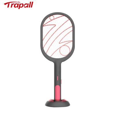 China Viable Home USB UV Light Rechargeable Electric Mosquito Killer Swatter With Stand for sale