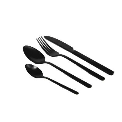 China Home dinner stocked gift cutlery set edge wedding dishes pvd plating dinnerware for sale
