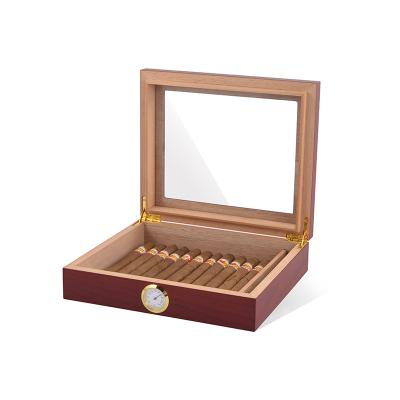 China Preserve the Flavor and Moisture of High Quality Luxury Wooden Cigar Humidor Boxes Cigar Case for sale