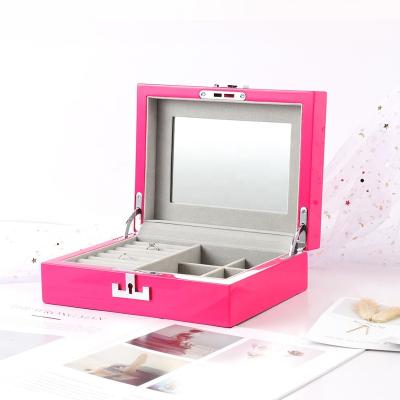 China Who respects the environment; High-end; Company ; Can use very long time; FUREN Dongguan Environmental Girls Packing Jewelry Box Pink Store for sale