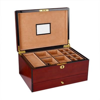 China High-end; Company ; Can use very long time; FUREN environmental high quality customized wooden jewelry box for jewelry storage for sale