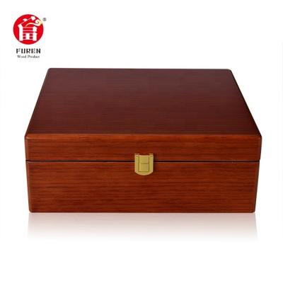 China OEM/ODM Luxury Luxury Packaging Boxes Watch Gold Jewelry Storage 6 Slots Wooden Watch Box for sale